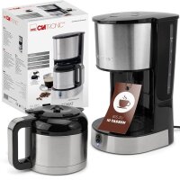 CLATRONIC KA 3805 Kaffeemaschine silber, 8-10 Tassen