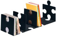 HAN Buchstützen PUZZLE schwarz 12,3 x 14,2 x 17,1 cm, 2 St.