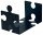 HAN Buchstützen PUZZLE schwarz 12,3 x 14,2 x 17,1 cm, 2 St.