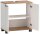 MÖBELPARTNER Waschtischunterschrank ohne Waschbecken Jelda 154166 eiche landhaus, weiß 59,8 x 32,6 x 62,4 cm