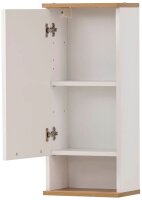 MÖBELPARTNER Bad-Hängeschrank Jelda 154139 eiche landhaus, weiß 30,3 x 32,6 x 180,9 cm