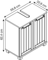 MÖBELPARTNER Waschtischunterschrank ohne Waschbecken...
