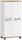 MÖBELPARTNER Badschrank Jelda 154232 eiche landhaus, weiß 59,8 x 32,6 x 116,9 cm