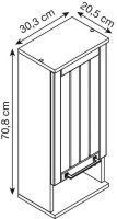 MÖBELPARTNER Bad-Hängeschrank Jelda 154165...