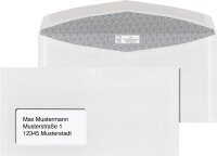 ÖKI Kuvertierhüllen DIN lang+ mit Fenster weiß nassklebend 1.000 St.