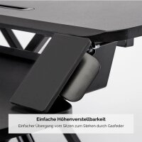 Fellowes Monitorständer Corsivo Sitz-Steh Workstation schwarz