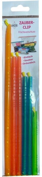 JADE Verschlussclips Zauber-Clips mehrfarbig, 6 St.