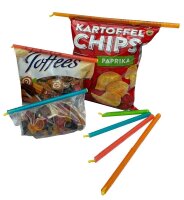 JADE Verschlussclips Zauber-Clips mehrfarbig, 6 St.