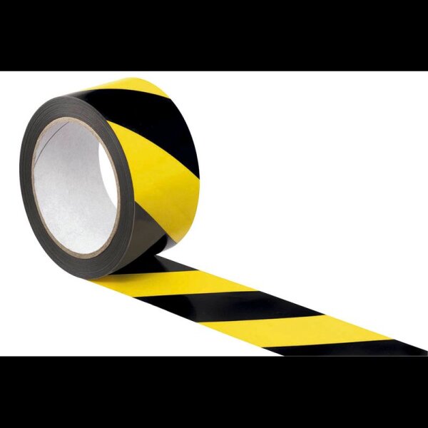 SUPRA Warnklebeband schwarz/gelb 50,0 mm x 66,0 m 1 Rolle