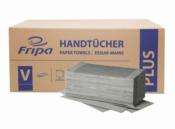 FRIPA Papierhandtücher 4011104 Plus Zick-Zack-Falzung 1-lagig natur, 5.000 Tücher