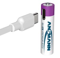 ANSMANN USB-Akkus mit Ladekabel 500 Li-Ion Micro AAA 400 mAh, 4 St.