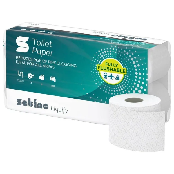 wepa Toilettenpapier liquify 2-lagig Recyclingpapier, 8...