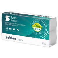 wepa Toilettenpapier liquify 2-lagig Recyclingpapier, 8 Rollen