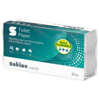 wepa Toilettenpapier liquify 2-lagig Recyclingpapier, 8 Rollen