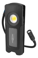 ANSMANN WL1500R Pocket Flex LED Handleuchte schwarz 17,1 cm, Lichtfarbe Hauptlicht 6000K und Zusatzlicht, 1 St.