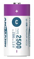 ANSMANN USB-Akkus mit Ladekabel 2500 Li-Ion Baby C 2.300 mAh, 2 St.