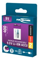 ANSMANN USB-Akku mit Ladekabel 400 Li-Ion E-Block 340 mAh, 1 St.