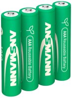 ANSMANN Akkus Typ 1050 Ni-MH Micro AAA 1.000 mAh, 4 St.