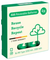 ANSMANN Akkus Typ 1050 Ni-MH Micro AAA 1.000 mAh, 4 St.