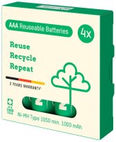 ANSMANN Akkus Typ 1050 Ni-MH Micro AAA 1.000 mAh, 4 St.