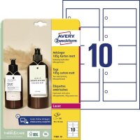 AVERY Zweckform Hängeetiketten weiß 90,0 x...