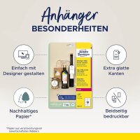 AVERY Zweckform Hängeetiketten weiß 90,0 x 50,0 mm blanko, 100 St.