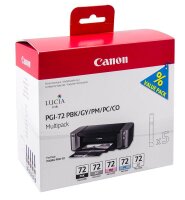 Canon PGI-72 PBK/GY/PM/PC/CO schwarz, grau, foto magenta,...