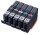 Canon PGI-72 PBK/GY/PM/PC/CO schwarz, grau, foto magenta, foto cyan, Chroma Optimizer Druckerpatronen, 5er-Set