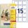 AVERY Zweckform Hängeetiketten weiß 50,0 x 50,0 mm blanko, 150 St.  ( T3003-10 )