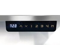 Kerkmann Move 3 Premium elektrisch höhenverstellbarer Schreibtisch weiß L-Form, T-Fuß-Gestell silber 160,0 x 180,0 cm