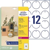 AVERY Zweckform Hängeetiketten weiß 60,0 x...