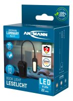 ANSMANN Book Light LED Buch-Leselampe schwarz, 1 St.