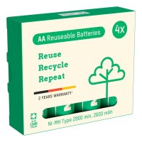 ANSMANN Akkus Typ 2800 Ni-MH Mignon AA 2.600 mAh, 4 St.