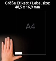 AVERY Zweckform Etiketten 3667 weiß 48,5 x 16,9 mm, 100 Blatt