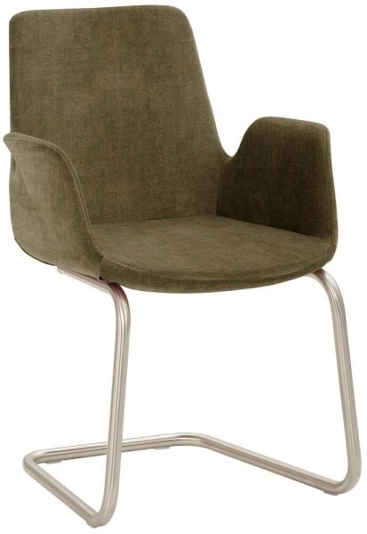 Mayer Besuchersessel myHELIOS moos chrom Stoff 58,0 x 56,0 x 86,0 cm, 1 St.