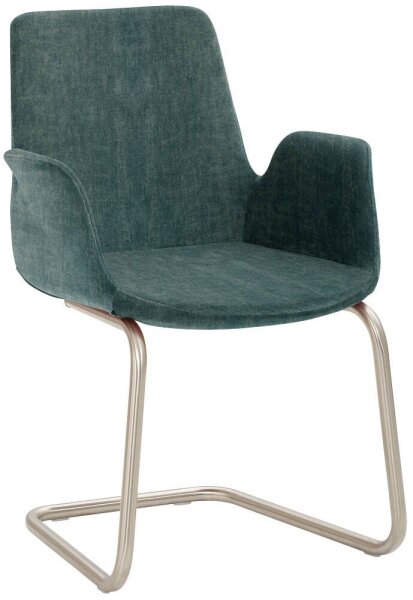 Mayer Besuchersessel myHELIOS petrol chrom Stoff 58,0 x 56,0 x 86,0 cm, 1 St.