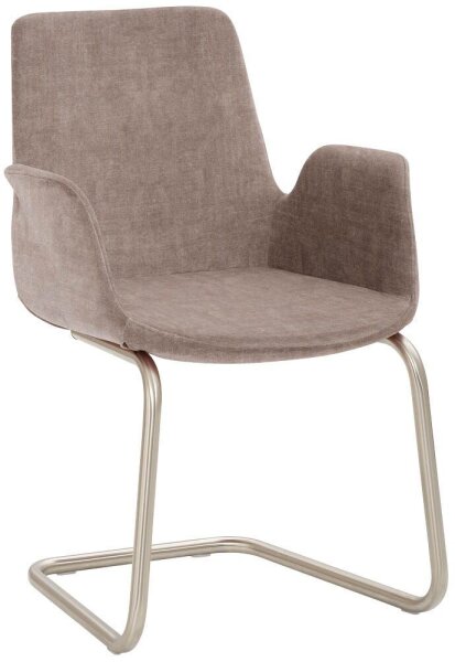 Mayer Besuchersessel myHELIOS mauve chrom Stoff 58,0 x 56,0 x 86,0 cm, 1 St.