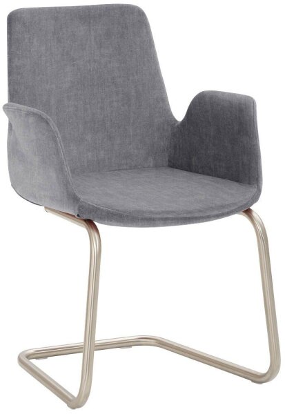 Mayer Besuchersessel myHELIOS grau chrom Stoff 58,0 x 56,0 x 86,0 cm, 1 St.