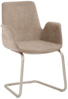 Mayer Besuchersessel myHELIOS hellbraun chrom Stoff 58,0...