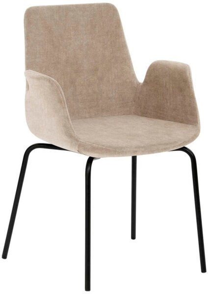 Mayer Besuchersessel myHELIOS hellbraun schwarz Stoff 58,0 x 59,0 x 87,0 cm, 1 St.