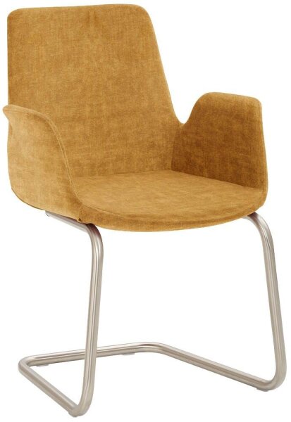 Mayer Besuchersessel myHELIOS senf chrom Stoff 58,0 x 56,0 x 86,0 cm, 1 St.