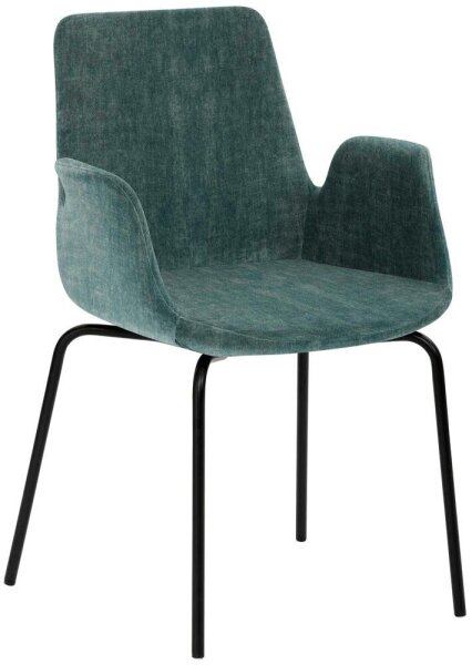 Mayer Besuchersessel myHELIOS petrol schwarz Stoff 58,0 x 59,0 x 87,0 cm, 1 St.