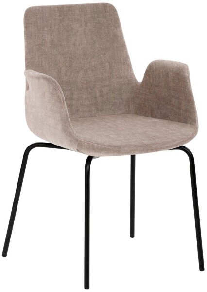 Mayer Besuchersessel myHELIOS mauve schwarz Stoff 58,0 x 59,0 x 87,0 cm, 1 St.