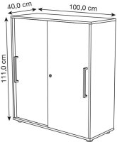 Kerkmann Schiebetürenschrank, 13449110 weiß 2...