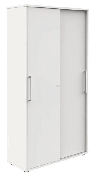 Kerkmann Schiebetürenschrank, 13449310 weiß 4 Fachböden 100,0 x 40,0 x 183,0 cm