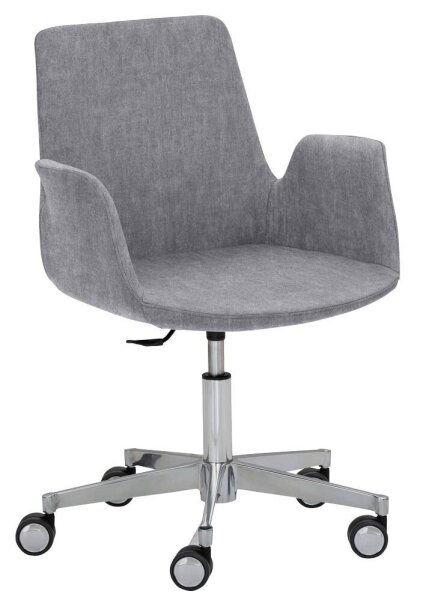 Mayer Besuchersessel myHELIOS grau Aluminium Stoff 65,0 x 65,0 x 82,0 - 93,0 cm, 1 St.
