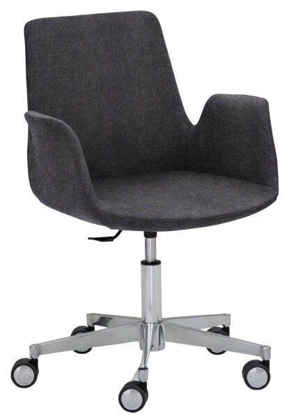Mayer Besuchersessel myHELIOS anthrazit Aluminium Stoff 65,0 x 65,0 x 82,0 - 93,0 cm, 1 St.