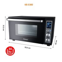 Steba KB E300 Minibackofen 1.500 W schwarz/silber  ( 04-50-00 )