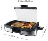 Steba Elektrogrill VG 195 2.200 W 58,0 x 39,0 x 11,5 cm, 1 St.