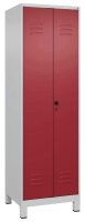 CP Putzmittelschrank Classic Plus 080110-00 S10001 lichtgrau, rubinrot 4 Fachböden 60,0 x 50,0 x 195,0 cm, aufgebaut, 1 St.